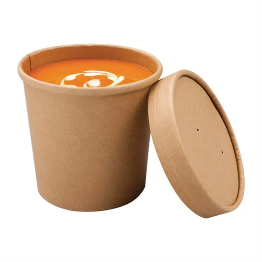 Paper Soup Cup+Lid (340ml/12oz)
Kraft