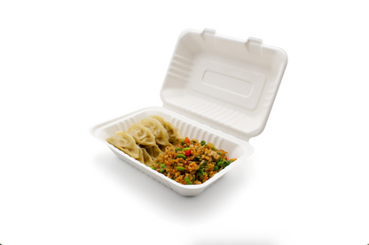 Bagasse Clamshell Biodegradable (229x152mm/9x6")
