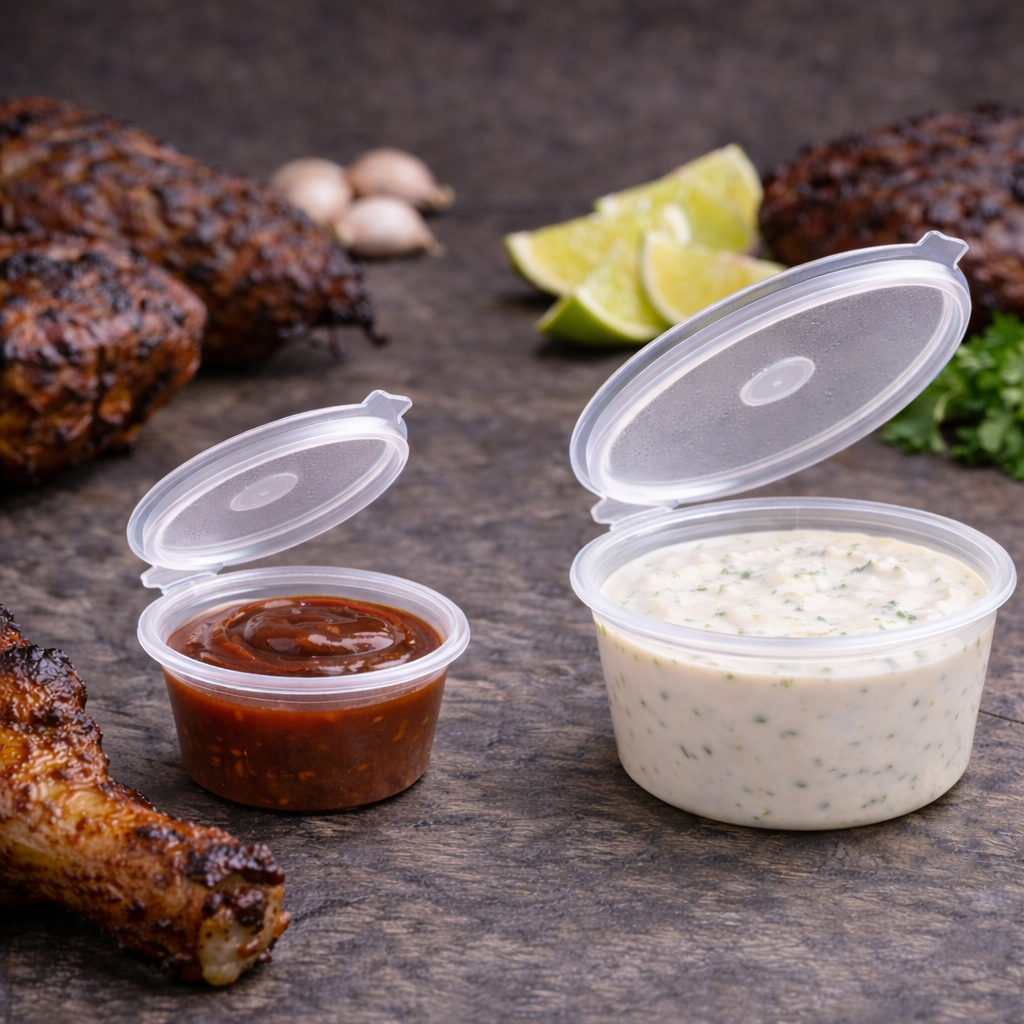 Hinged Sauce Pot 1oz &2oz