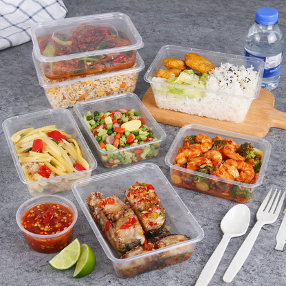 500ml - 1000ml Standard Microwavable containers